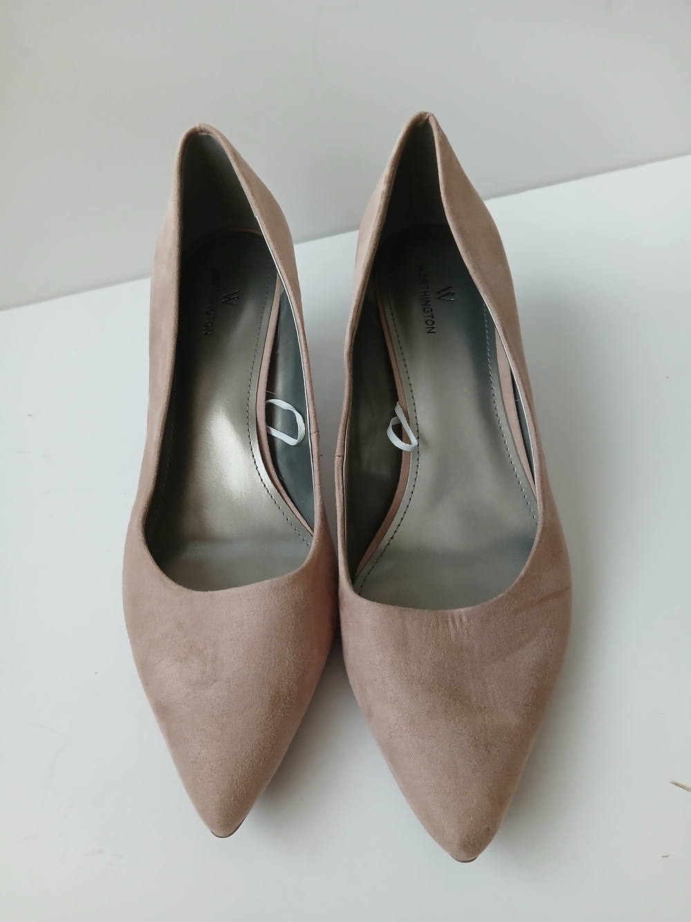 Worthington Blush Taupe Pointed-Toe Pumps, Size 10